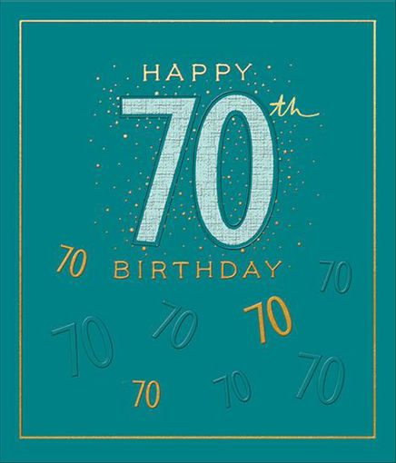 Picture of HAPPY 70TH BIRTHDAY CARD